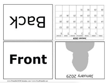 2028 Foldable Calendar Calendar