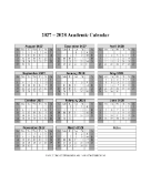 2026-2028 Academic Calendar
