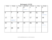 February 2028 Calendar