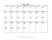May 2028 Calendar