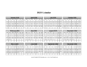 2028 Calendar One Page Horizontal Grid Descending Monday Start calendar