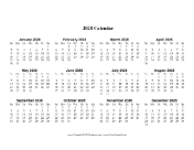 2028 Calendar One Page Large Horizontal calendar