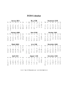 2028 Calendar One Page Vertical Descending calendar