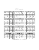 2028 Calendar on one page (vertical grid)