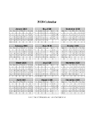2028 Calendar One Page Vertical Grid Descending calendar