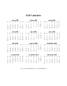 2028 Calendario en Una Pagina Vertical calendar