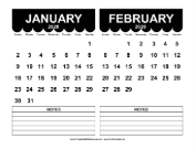 2028 Cute Scallop Calendar calendar