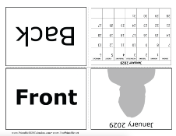 2028 Foldable Calendar calendar