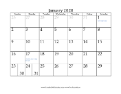 2028 Grayed Dates calendar