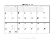 2028 Grayed Out calendar