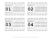 2028 Horizontal Scrapbook Calendar Cards calendar